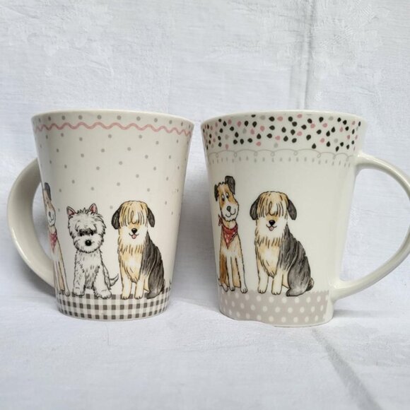 Pair of Casa Signature Dog Mugs - Picture 1 of 9